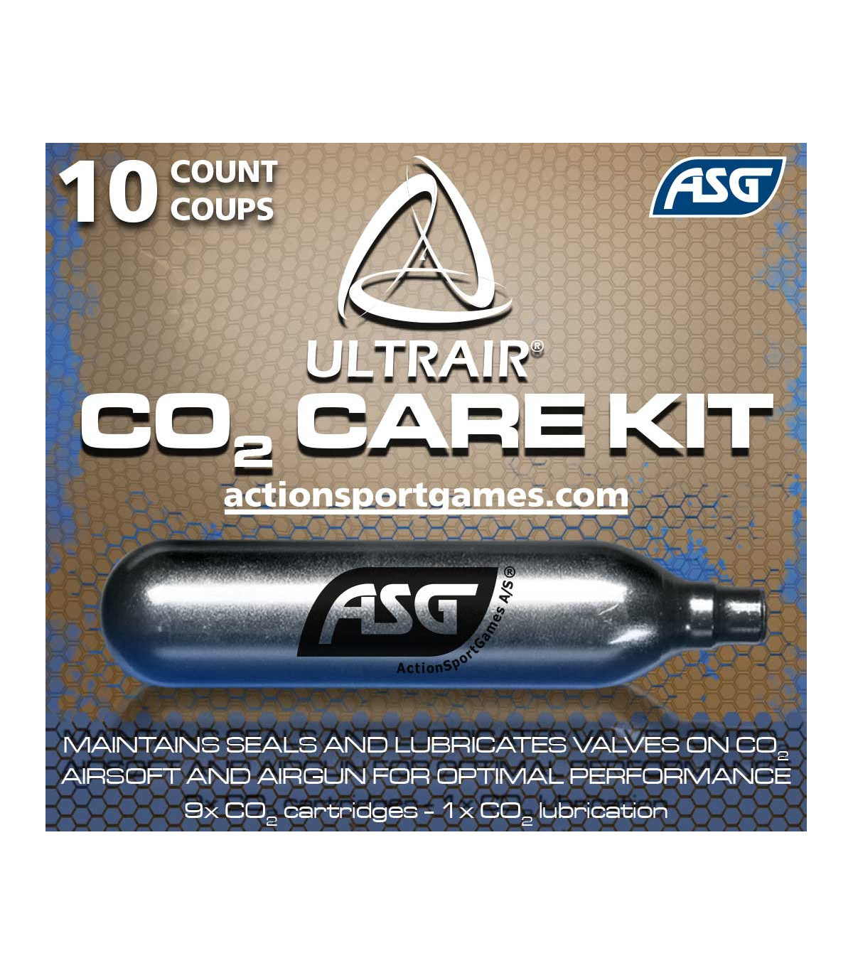 ΑΜΠΟΥΛΕΣ Co2 12g (9τεμ.) + 1 Αμπούλα Συντήρησης, ΣΕΤ