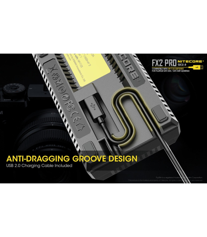 ΦΟΡΤΙΣΤΗΣ NITECORE FX2 για Fujifilm NP-T125