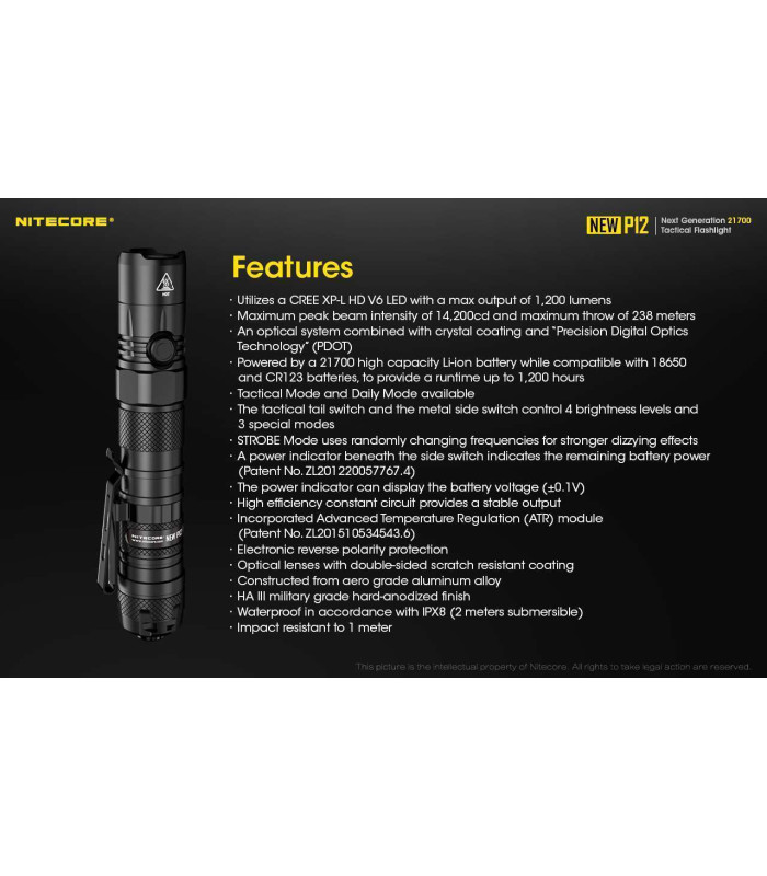 NITECORE NEW P12