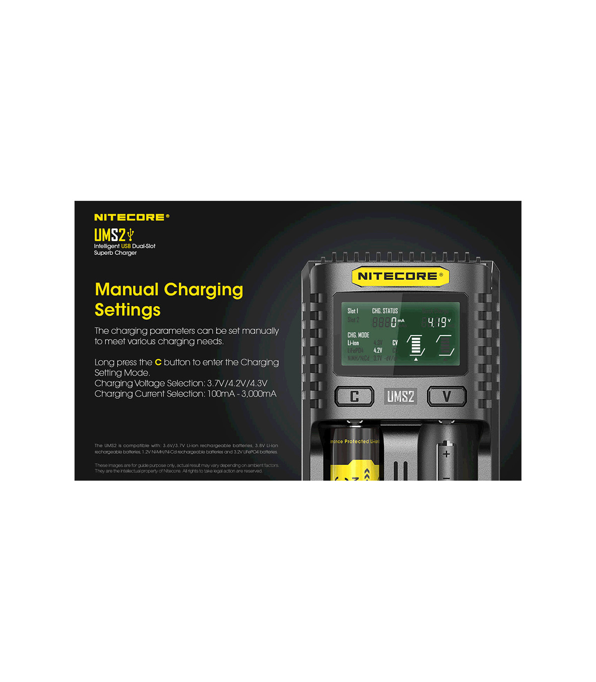 ΦΟΡΤΙΣΤΗΣ NITECORE UMS2