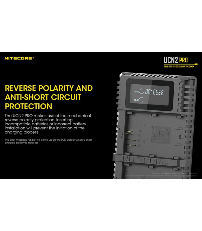 ΦΟΡΤΙΣΤΗΣ NITECORE UCN2 PRO για CANON LP-E6N