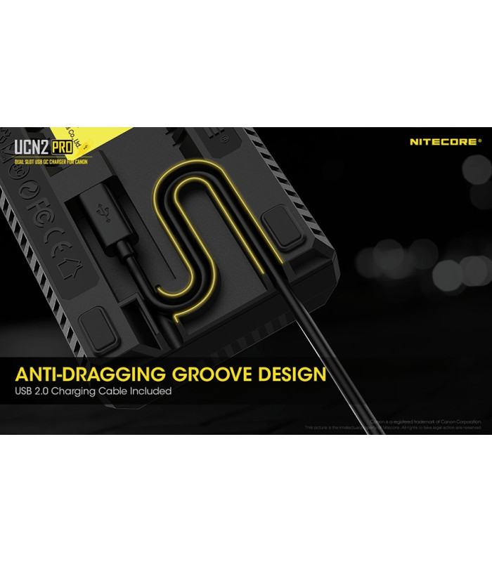 ΦΟΡΤΙΣΤΗΣ NITECORE UCN2 PRO για CANON LP-E6N