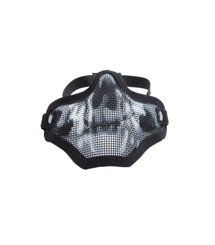 ΜΑΣΚΑ AIRSOFT Μεταλλική, μισή, Black, skull