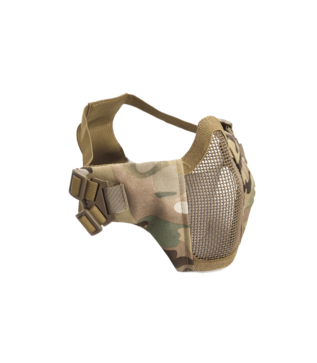 ΜΑΣΚΑ SOFT, Mesh Mask,ckeek pad, metal, lower half, Multicam