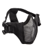 ΜΑΣΚΑ SOFT, Mesh Mask,ckeek pad, metal, lower half, Black