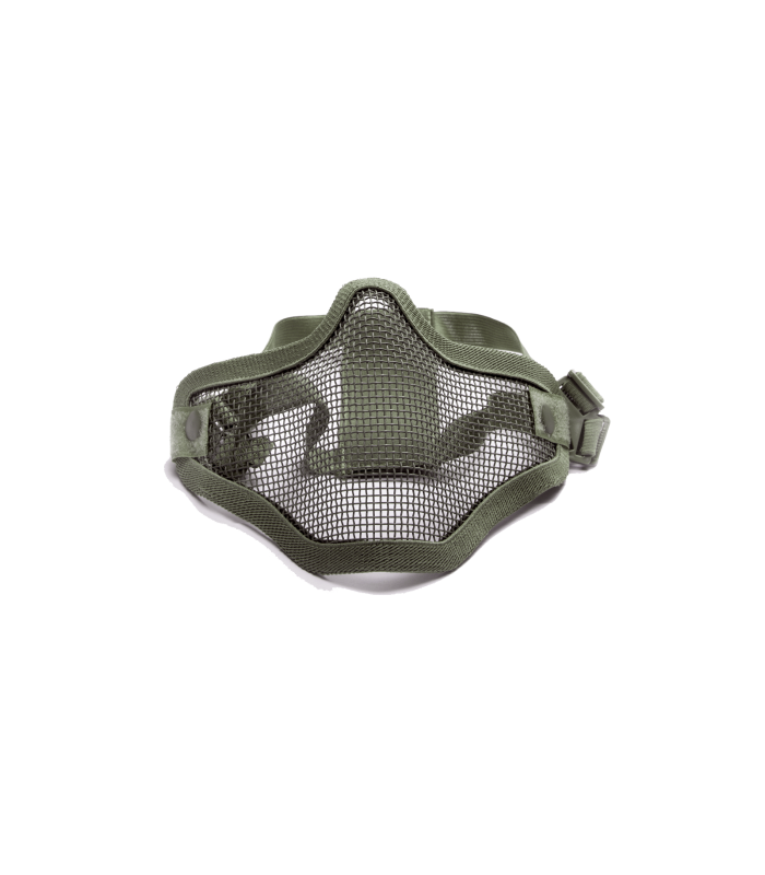 ΜΑΣΚΑ AIRSOFT Μεταλλική, μισή, Πράσινη OD green