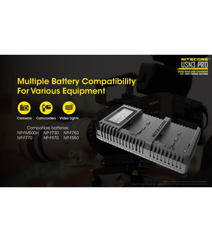 ΦΟΡΤΙΣΤΗΣ NITECORE USN3 Pro για SONY