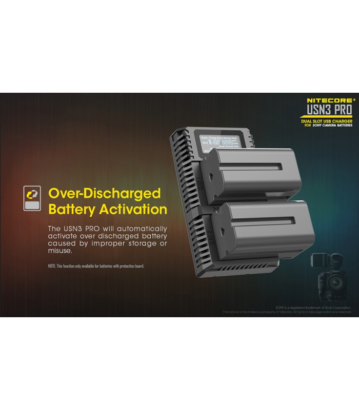 ΦΟΡΤΙΣΤΗΣ NITECORE USN3 Pro για SONY