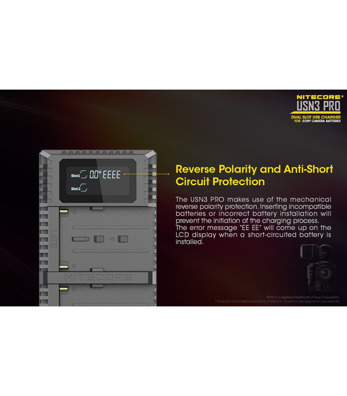 ΦΟΡΤΙΣΤΗΣ NITECORE USN3 Pro για SONY