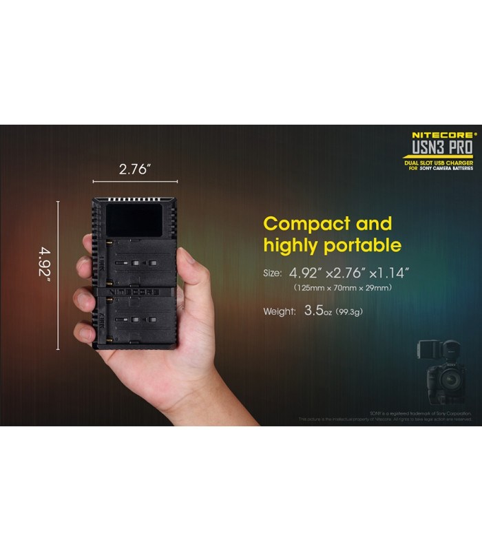 ΦΟΡΤΙΣΤΗΣ NITECORE USN3 Pro για SONY