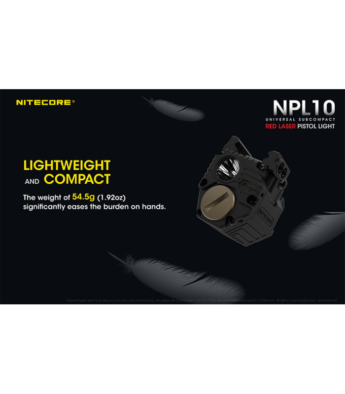 ΦΑΚΟΣ LED NITECORE NPL10, Set με μπαταρία CR2