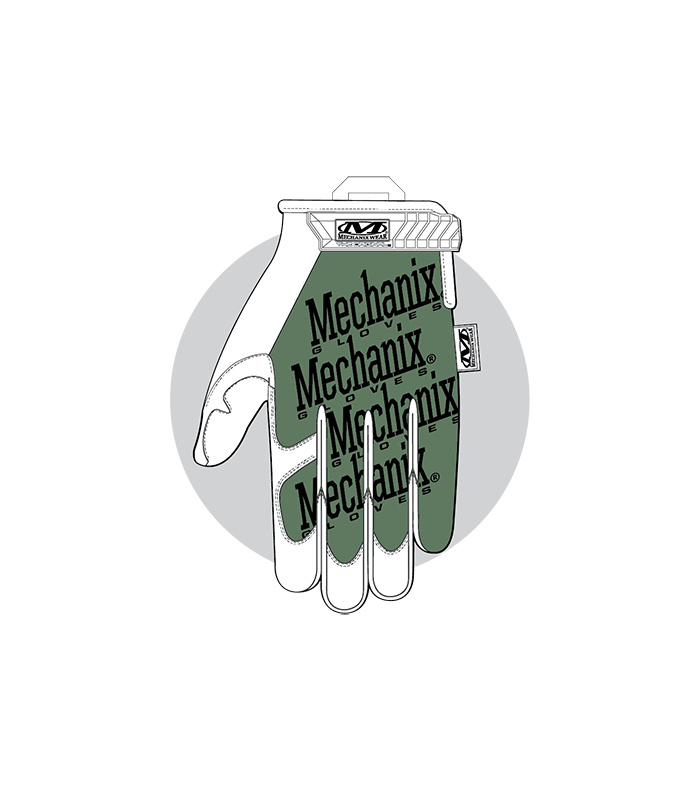 ΓΑΝΤΙΑ MECHANIX, The Original, Olive Drab, Size SM