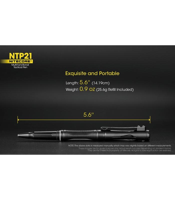 Tactical Pen NITECORE NTP21, Multifanctional