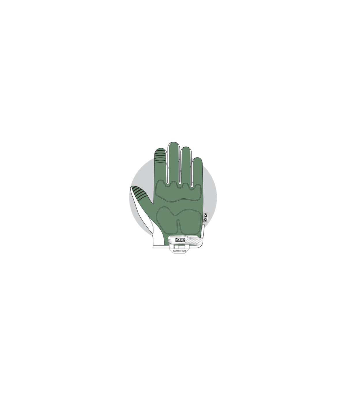 ΓΑΝΤΙΑ MECHANIX, M-pact, Olive Drab, Size XL