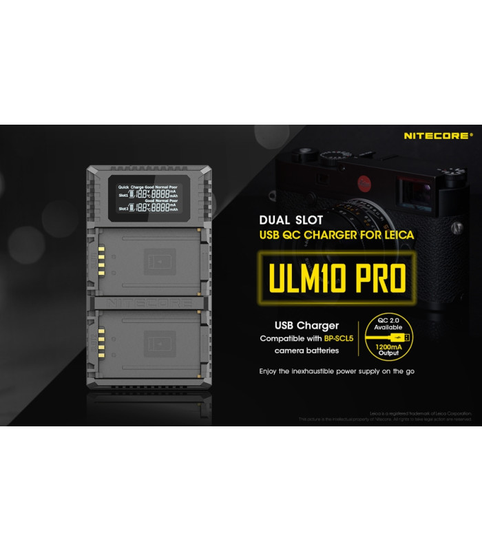 ΦΟΡΤΙΣΤΗΣ NITECORE ULM10 Pro για Leica