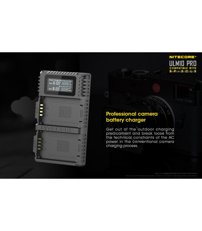 ΦΟΡΤΙΣΤΗΣ NITECORE ULM10 Pro για Leica