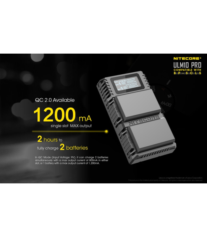 ΦΟΡΤΙΣΤΗΣ NITECORE ULM10 Pro για Leica