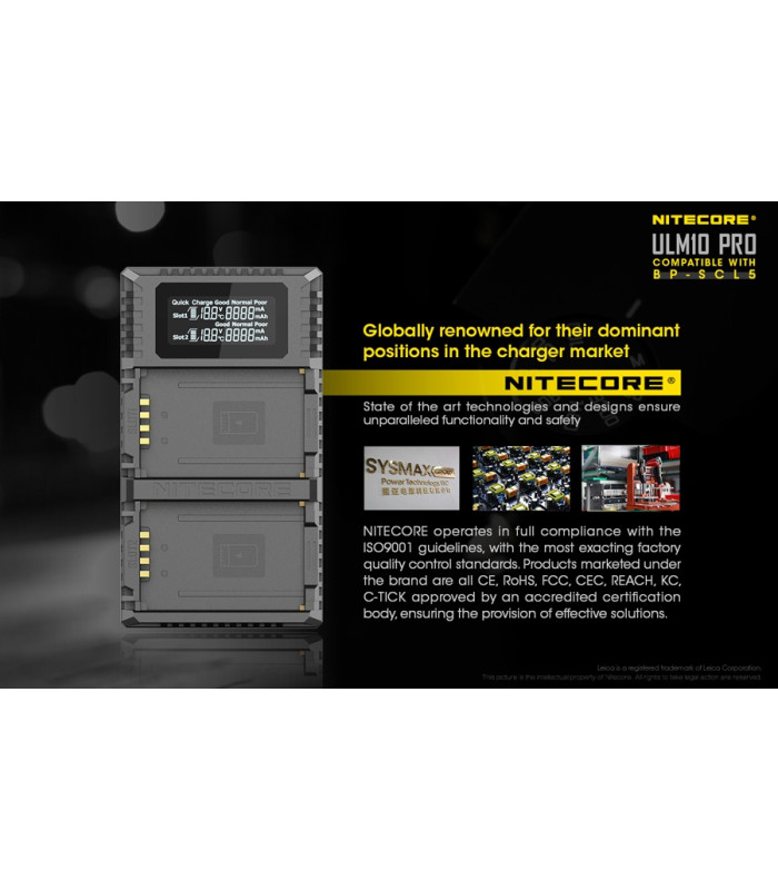 ΦΟΡΤΙΣΤΗΣ NITECORE ULM10 Pro για Leica