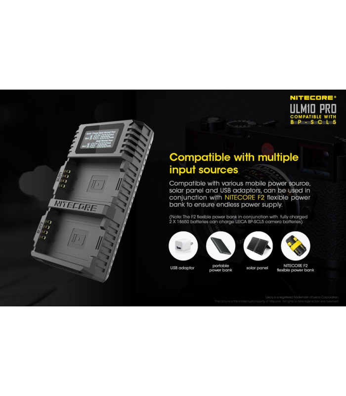 ΦΟΡΤΙΣΤΗΣ NITECORE ULM10 Pro για Leica