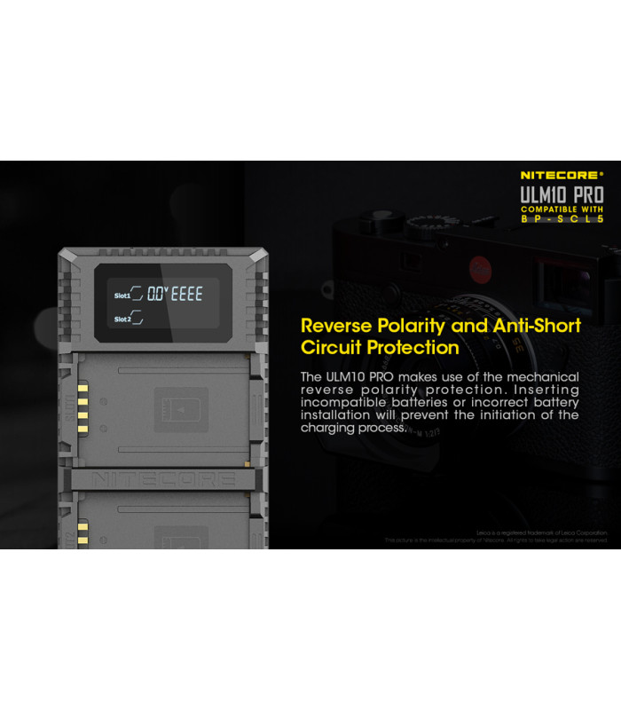 ΦΟΡΤΙΣΤΗΣ NITECORE ULM10 Pro για Leica