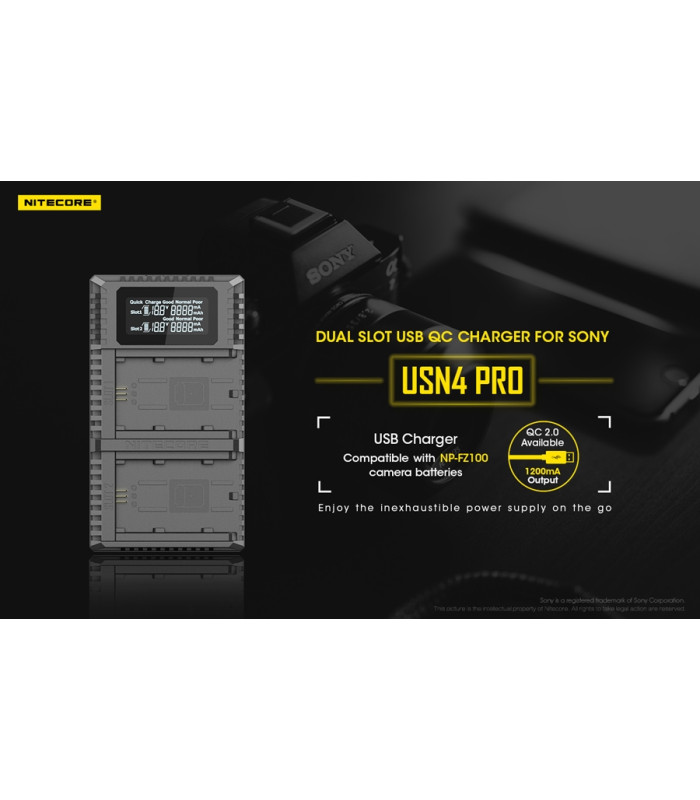 ΦΟΡΤΙΣΤΗΣ NITECORE USN4 Pro για SONY