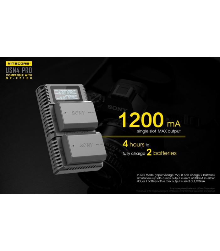 ΦΟΡΤΙΣΤΗΣ NITECORE USN4 Pro για SONY