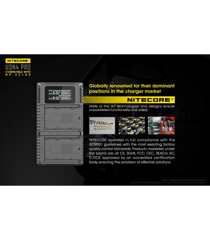 ΦΟΡΤΙΣΤΗΣ NITECORE USN4 Pro για SONY