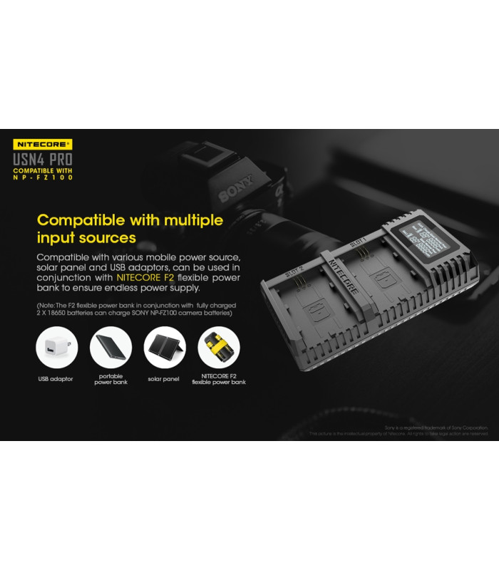 ΦΟΡΤΙΣΤΗΣ NITECORE USN4 Pro για SONY