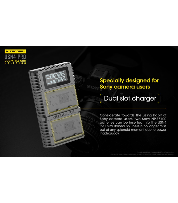 ΦΟΡΤΙΣΤΗΣ NITECORE USN4 Pro για SONY