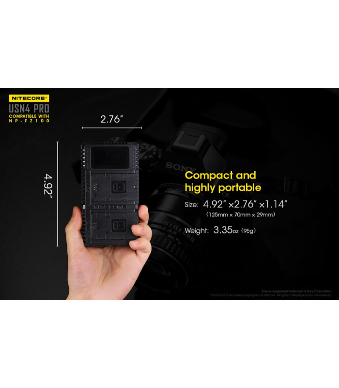 ΦΟΡΤΙΣΤΗΣ NITECORE USN4 Pro για SONY