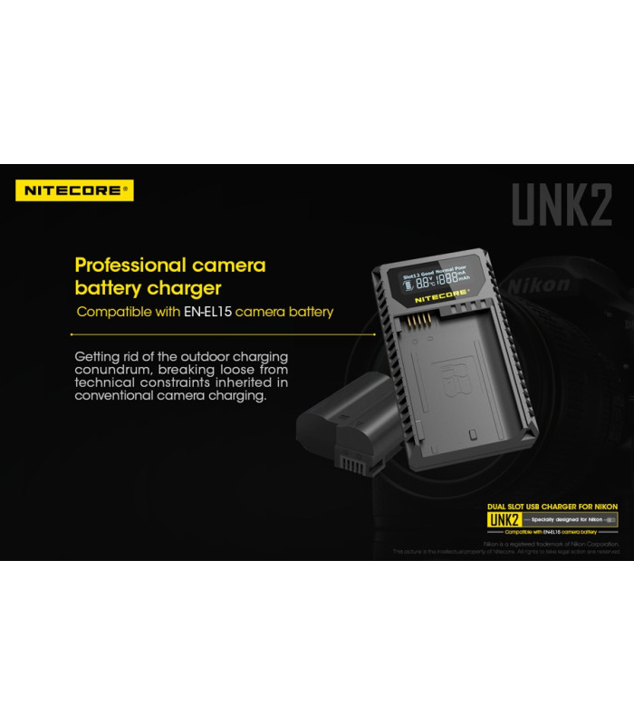 ΦΟΡΤΙΣΤΗΣ NITECORE UNK2 για NIKON