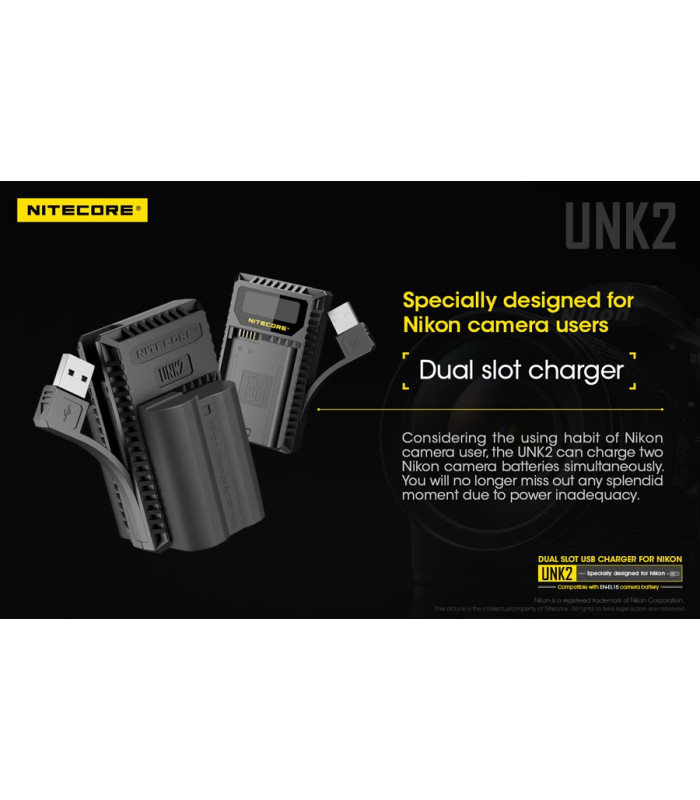 ΦΟΡΤΙΣΤΗΣ NITECORE UNK2 για NIKON