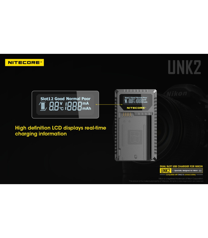 ΦΟΡΤΙΣΤΗΣ NITECORE UNK2 για NIKON