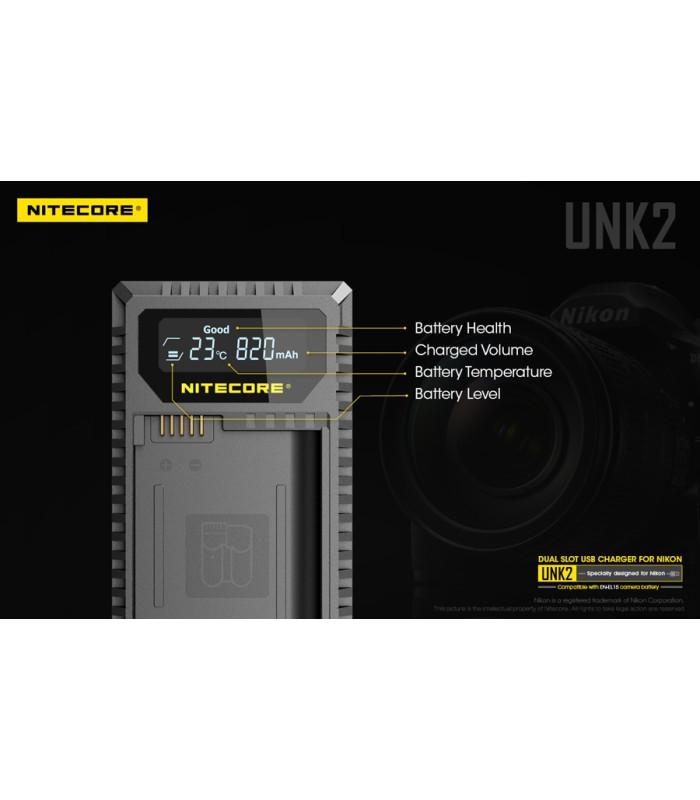 ΦΟΡΤΙΣΤΗΣ NITECORE UNK2 για NIKON