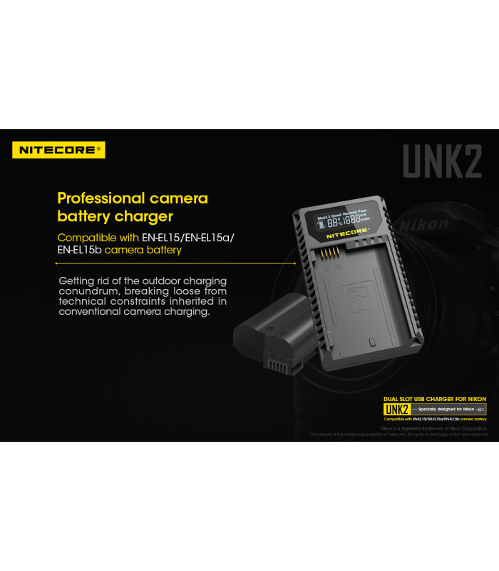 ΦΟΡΤΙΣΤΗΣ NITECORE UNK2 για NIKON