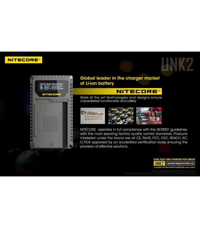 ΦΟΡΤΙΣΤΗΣ NITECORE UNK2 για NIKON