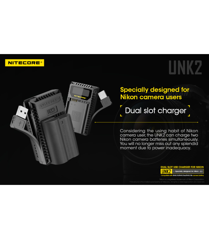 ΦΟΡΤΙΣΤΗΣ NITECORE UNK2 για NIKON