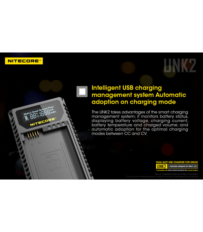 ΦΟΡΤΙΣΤΗΣ NITECORE UNK2 για NIKON