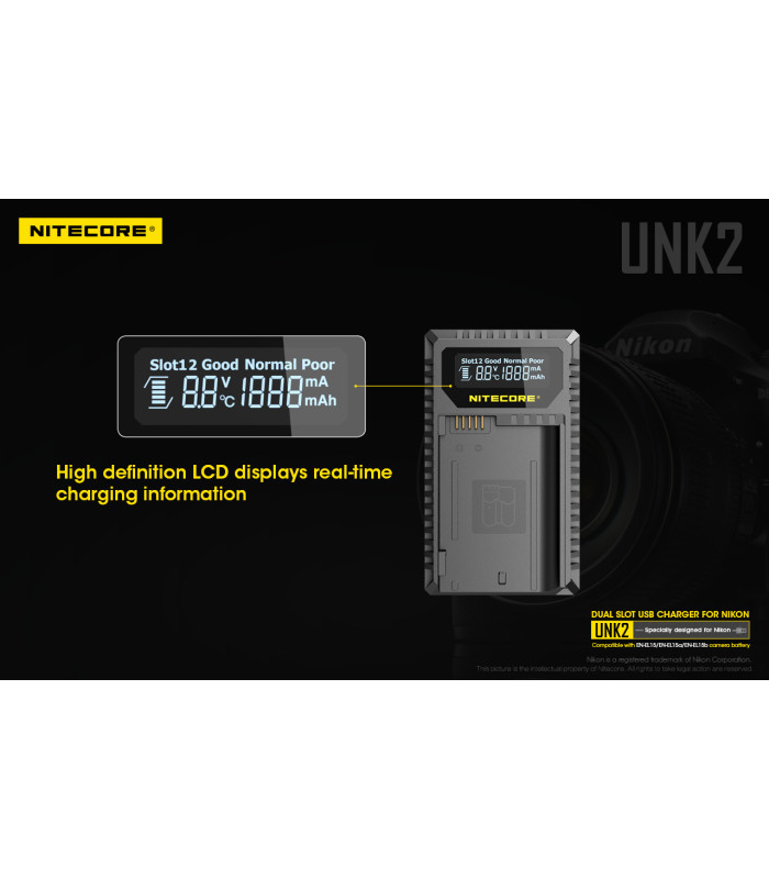 ΦΟΡΤΙΣΤΗΣ NITECORE UNK2 για NIKON