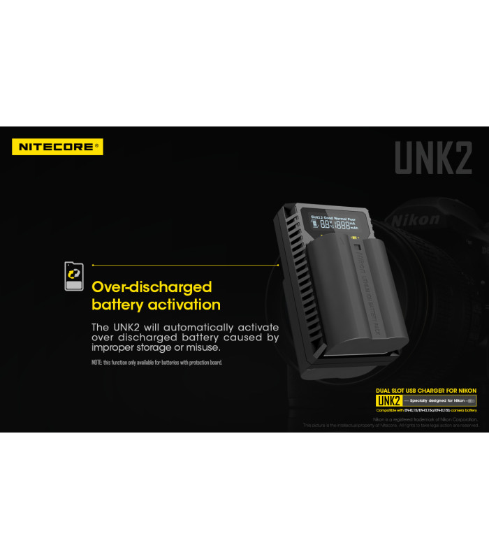 ΦΟΡΤΙΣΤΗΣ NITECORE UNK2 για NIKON