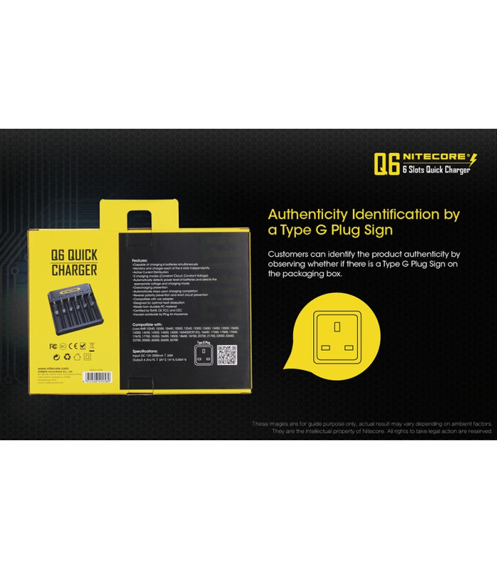 ΦΟΡΤΙΣΤΗΣ NITECORE Q6, Quick charger, 2A,24w