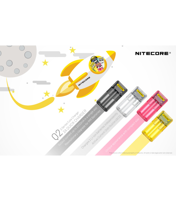 ΦΟΡΤΙΣΤΗΣ NITECORE Q2, Quick charger, 2A, Pink