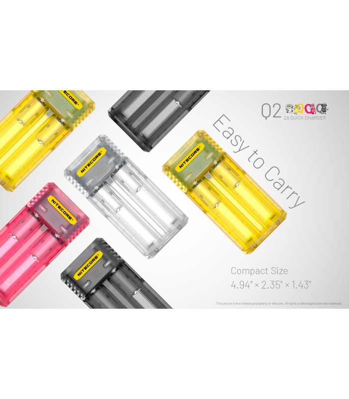 ΦΟΡΤΙΣΤΗΣ NITECORE Q2, Quick charger, 2A, Pink