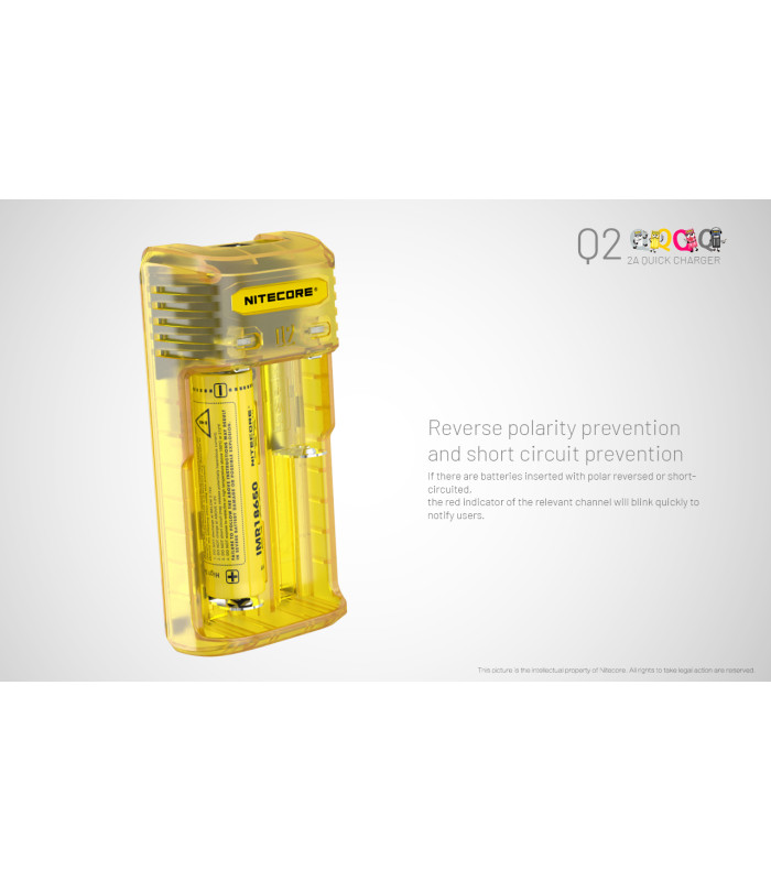 ΦΟΡΤΙΣΤΗΣ NITECORE Q2, Quick charger, 2A, Pink