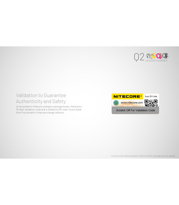 ΦΟΡΤΙΣΤΗΣ NITECORE Q2, Quick charger, 2A, Pink