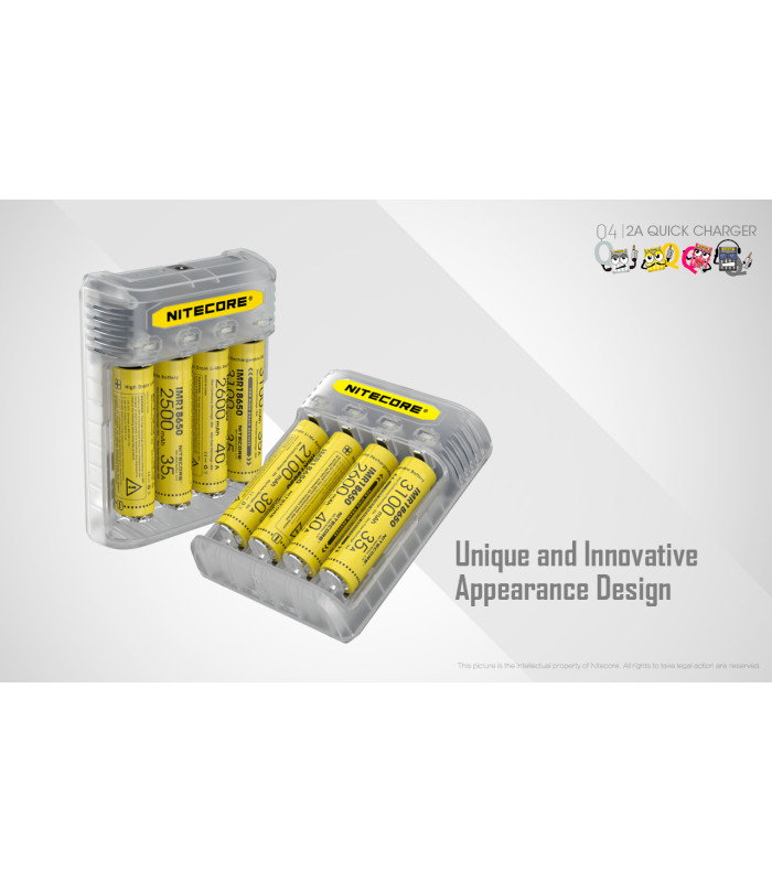 ΦΟΡΤΙΣΤΗΣ NITECORE Q4, Quick charger, 2A,Mango