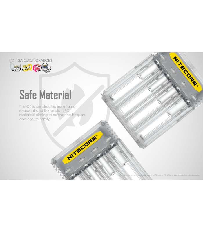 ΦΟΡΤΙΣΤΗΣ NITECORE Q4, Quick charger, 2A,Mango