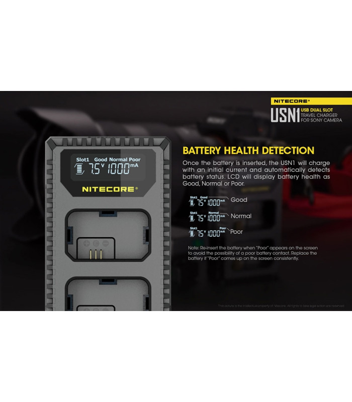 ΦΟΡΤΙΣΤΗΣ NITECORE USN1 για SONY