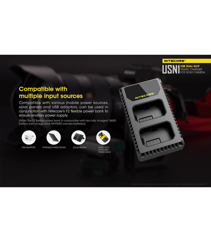 ΦΟΡΤΙΣΤΗΣ NITECORE USN1 για SONY