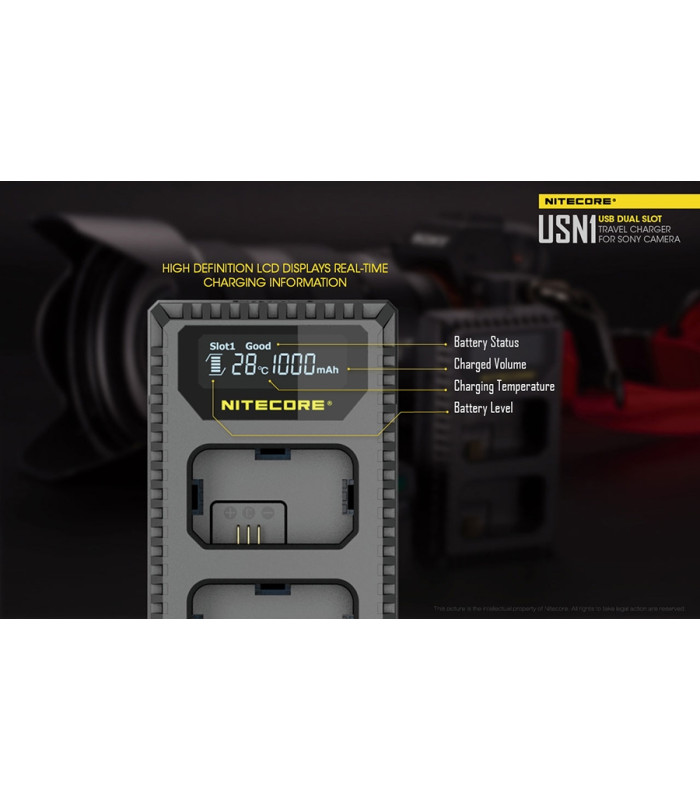 ΦΟΡΤΙΣΤΗΣ NITECORE USN1 για SONY